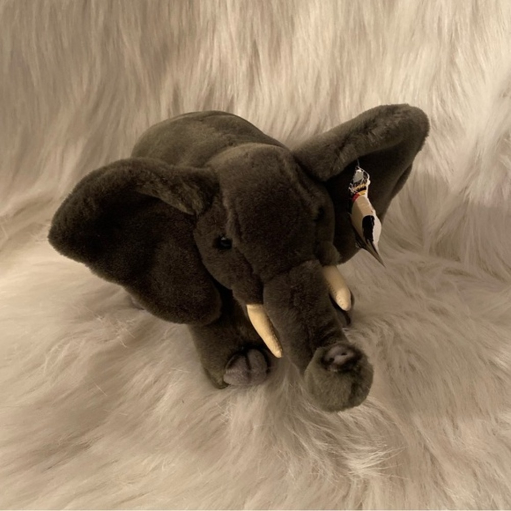 Jungle Joe Talking Elephant Stuffed Plush Animal Gray